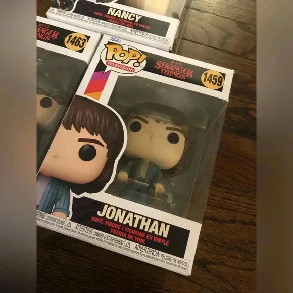 Funko Pop! Stranger Things Bundle x3: Nancy, Dustin, Jonathan - BRAND NEW! - Picture 3 of 7